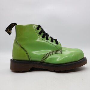 Doc Dr. Marten's Women's UK 4 US 6 Steel Toe Green Patent Leather England